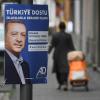 Die "Allianz Deutscher Demokraten" wirbt mit Plakaten, auf denen Erdogan zu sehen ist.