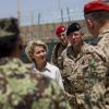 Verteidigungsministerin Ursula von der Leyen bei einem Truppenbesuch am Hindukusch.