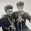 Auf der Trettachspitze: Hans (rechts) mit seinem Bruder Anton Rieß.
