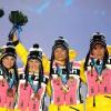 Deutsche Biathlon-Frauenstaffel holt Bronze