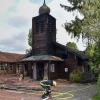 Völlig ausgebrannt ist die evangelische Christuskirche in Utting in den frühen Morgenstunden des 25. August 2021. 