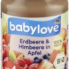 dm ruft das Produkt "babylove Erdbeere & Himbeere in Apfel 190g, nach dem 4. Monat" zurück.