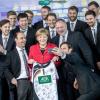 Selfie mit Bundeskanzlerin Angela Merkel. 2016 holte die deutsche Handball-Nationalmannschaft letztmals den EM-Titel. 