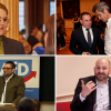 Nach der Landtagswahl reagieren (von links oben im Uhrzeigersinn) OB Eva Weber (CSU), Volker Ullrich (CSU), Dirk Wurm (SPD), Peter Rauscher (Grüne) und Andreas Jurca (AfD) unterschiedlich.