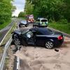 Einen schweren Verkehrsunfall verursachte die Fahrerin eines Audi Cabriolet auf der Laupheimer Straße zwischen den Ulmer Stadtteilen Wiblingen und Gögglingen.