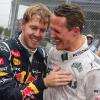 Sebastian Vettel und Michael Schumacher verstehen sich gut. Die beiden Formel-1-Piloten verbindet eine Freundschaft.