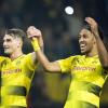 Dortmunds Sieggaranten: Pierre-Emerick Aubameyang (rechts) und Maximilian Philipp.