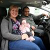 Monika Vogt aus Wehringen brachte Tochter Elisabeth im Auto zur Welt (rechts ihr Mann Markus). 