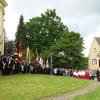 Mehr als 300 Gläubige und 30 Vereine nahmen heuer an der Wallfahrt zum Hergöttle von Biberbach teil.
