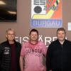 Freuen sich auf die Zusammenarbeit beim Eishockey-Landesligisten ESV Burgau: (von links) Werner Gebauer, Erwin Halusa, Christian Leitner und Heinz Heinrich. 