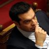 Griechenlands Regierungschef Tsipras während einer Debatte im Parlament in Athen.