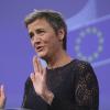 Die EU-Kommissarin für Wettbewerb Margrethe Vestager gab zum Thema Google eine Pressekonferenz. 