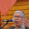 Georg Schrenk, auf dem Archivfoto auf der Demo „Herz statt Hetze“ im Oktober in Dillingen, hat die bayerische  Asylpolitik mit deutlichen Worten kritisiert.