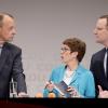 Die drei Kandidaten für den CDU-Bundesvorsitz: Friedrich Merz (von links), Annegret Kramp-Karrenbauer und Jens Spahn.