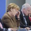 Bundeskanzlerin Angela Merkel und die Parteichefs von CSU und SPD, Horst Seehofer und Sigmar Gabriel, sind am Sonntagnachmittag zu Beratungen über die Bundespräsidentenwahl zusammengekommen. 