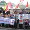 Immer wieder haben Mitarbeiter der Dehner-Gartencenter, wie hier in Kempten, protestiert. 