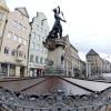 Auch der Merkurbrunnen gehört zur Reihe der Prachtbrunnen, die sich Augsburg einst gönnte.