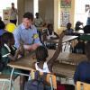 Landrat Stefan Rößle besucht in Namibia eine der Schulen, die der Landkreis finanziert hat. 