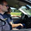 Warten auf die nächste Autobahn-Verfolgungsfahrt: die Beamten der bayerischen Grenzpolizei.