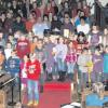 Das Gospel-Konzert in der Kirche von Ehingen war wieder ein gewaltiges Ereignis. Kinder, Jugendliche und Erwachsene hatten sich in Workshops darauf vorbereitet.  