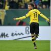 <p>Pierre Emerick Aubameyang hat Borussia Dortmund gegen Augsburger im Pokal-Achtelfinale in Führung gebracht.</p>
