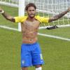 Brasiliens Superstar Neymar jubelt nach seinem Treffer 2:0 gegen Österreich.