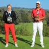 Wurden bayerische Golf-Meister der Altersklasse 30: Tanja Morant und Tarek Buraka.  	
