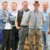 Das sind die Bauern von "Bauer sucht Frau 2012": Von links: Heinrich, Kurt, Denny, Peter, Martin, Hans-Georg, Clemens, Jürgen und Dieter.
