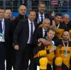 Der größte Moment in der Karriere des Bundestrainers Marco Sturm (Vierter von links): Die deutsche Nationalmannschaft gewinnt die Silbermedaille bei den Olympischen Spielen 2018.