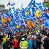 Erst im Mai 2019 hatten tausende Schotten für die Abspaltung von Großbritannien und den Verbleib in der EU demonstriert.