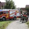 Bei der Explosion eines Flakgeschosses sind in Geltendorf zwei junge Männer schwerst verletzt worden.