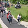 Bei strahlendem Wetter wurde der neue Radweg zwischen Mörgen und Salgen eröffnet. 