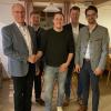 Erich Wieland (dritter von links) ist neuer Vorsitzender des CSU-Ortsverbandes Villenbach.  Ihm gratulierten von links:  Johann Gerbing, Sigfried Nürnberg, Christoph Mettel und Manuel Knoll.