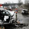 Geisterfahrerunfall bei Altenstadt auf der A7