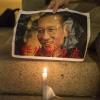 Trauer um den verstorbenen Friedensnobelpreisträger Liu Xiaobo in Hongkong. Er wünschte seiner Frau "noch ein gutes Leben".