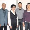 Die Vorstandschaft des Heimatvereins Unteres Zusamtal: (von links) Kassierer Michael Debler, 1. Vorsitzende Gerda Knapp sowie die beiden 2. Vorsitzenden Dr. Johannes Mordstein und Johanna Wech. 