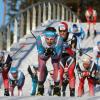 Sergej Ustjugow (M) siegte beim WM-Skiathlon vor Martin Johnsrud Sundby.