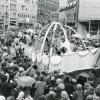 Der Prinzenwagen der Perlachia beim Umzug im Jahr 1958.