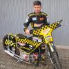 Der 13-jährige Erik Bachhuber aus Obergriesbach gewann die deutsche Meisterschaft im Speedwayfahren.  