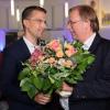 Christoph Kern (links) ernannte Rainer Koch umgehend zum Ehrenpräsidenten des BFV. 