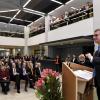 Im Foyer des Universitätsklinikums Augsburg fand am Mittwochnachmittag der Festakt zur Übergabe des Großkrankenhauses an den Freistaat statt.