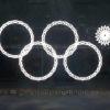 Eine Schneeflocke wollte sich nicht in einen olympischen Ring verwandeln.
