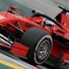 Sebastian Vettel und sein neuer Ferrari präsentieren sich in den ersten Testfahrten als ein schnelles Duo. 	