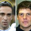 Alberto Contador (l) und Jan Ullrich müssen auf ihre CAS-Urteile warten. Fotos: Nicolas Bouvy/ Patrick Seeger dpa