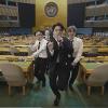 Die südkoreanische K-Pop-Band BTS performt das Lied «Permission to Dance» (Erlaubnis zu tanzen) in einer aufgezeichneten Botschaft, die während der UN-Generalversammlung im UN-Hauptquartier in New York abgespielt wurde.