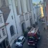 Am frühen Freitagabend wurde Brandalarm in der Dominikanergasse in der Augsburger Innenstadt ausgelöst.  
