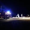 Die Feuerwehr im Einsatz bei einem Unfall.