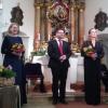 Corinna Graßl-Roth, Mathias Jannetti und Brigitte Thoma belebten die Wallfahrtskirche Schnerzhofen mit Musik. 	