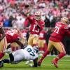 San Francisco 49ers Quarterback Brock Purdy (13) wirft einen Pass.