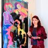 Ein selbstbewusstes Frauenbild vertritt Verena Kandler in ihren knallbunten Acryl-Arbeiten. 